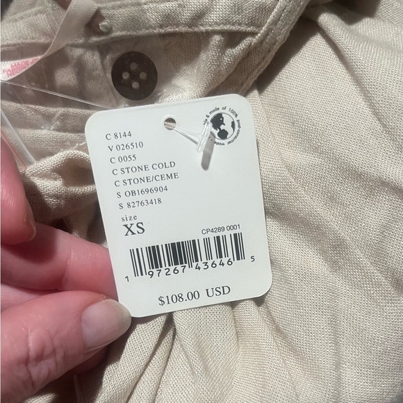 NWT free people loose whimsical flowy runaway with me dress Xs oversized maxi - Picture 4 of 6